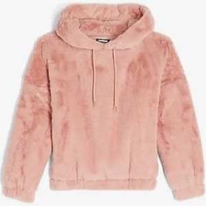 Express Faux Fur Hoodie M